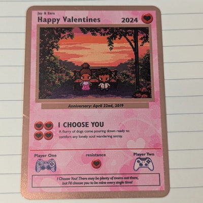 Rose Gold Vday Card Limited Edition - Build Your Own