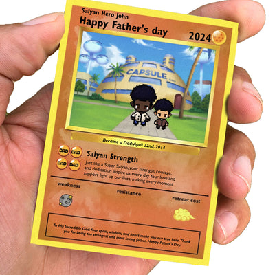 Build Your Own Super Saiyan Dad Card